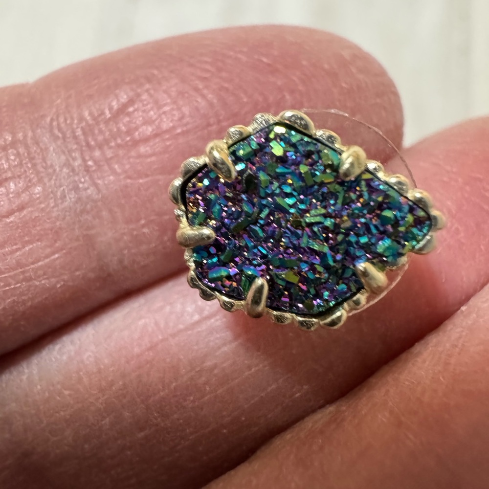 Kendra Scott Iridescent Druzy Post Earrings